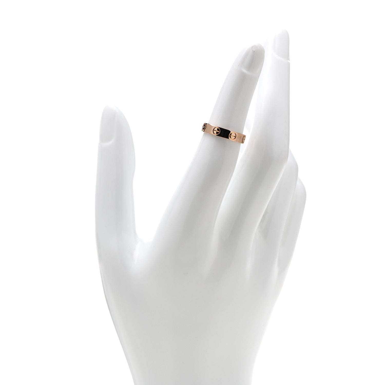 Cartier 18K Pink Gold 3.5mm LOVE Wedding Band Ring 48 4.5 4 of 4