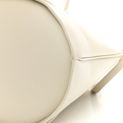 Saint Laurent Smooth Calfskin Medium Talitha Bucket Bag Vintage White 9 of 10