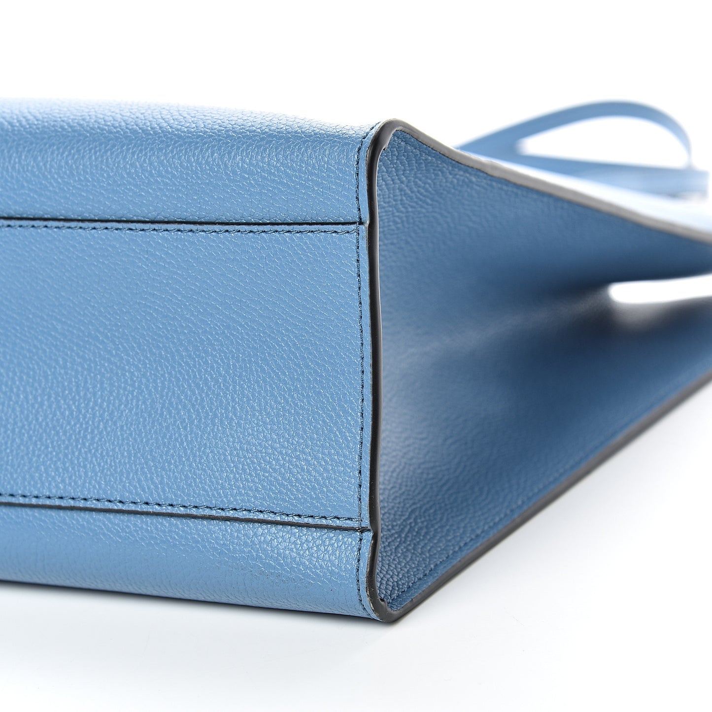 Grained Calfskin Grind Shopper Tote Mali Blue
