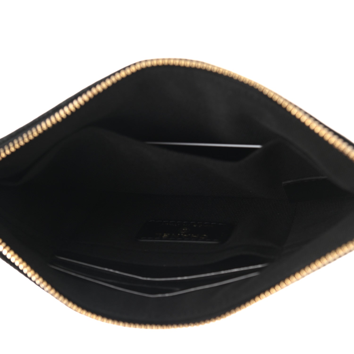 Chanel Caviar Camellia Embossed Small Pouch Black 5 of 8