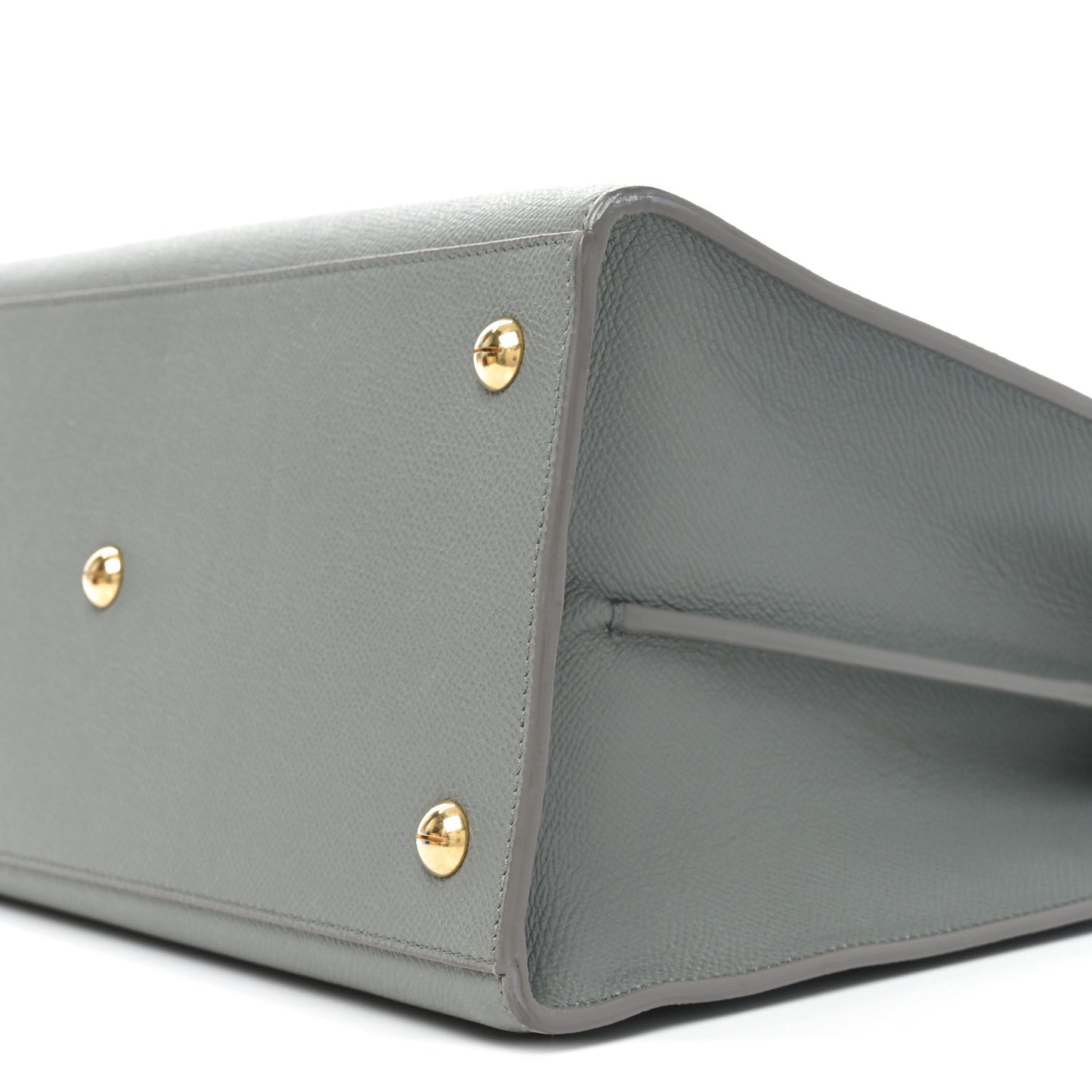 Grained Calfskin Large St. Honore Tote Grey Stone