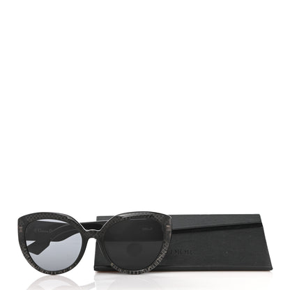 Christian Dior Acetate DDiorF Cat Eye Sunglasses Black 10 of 10
