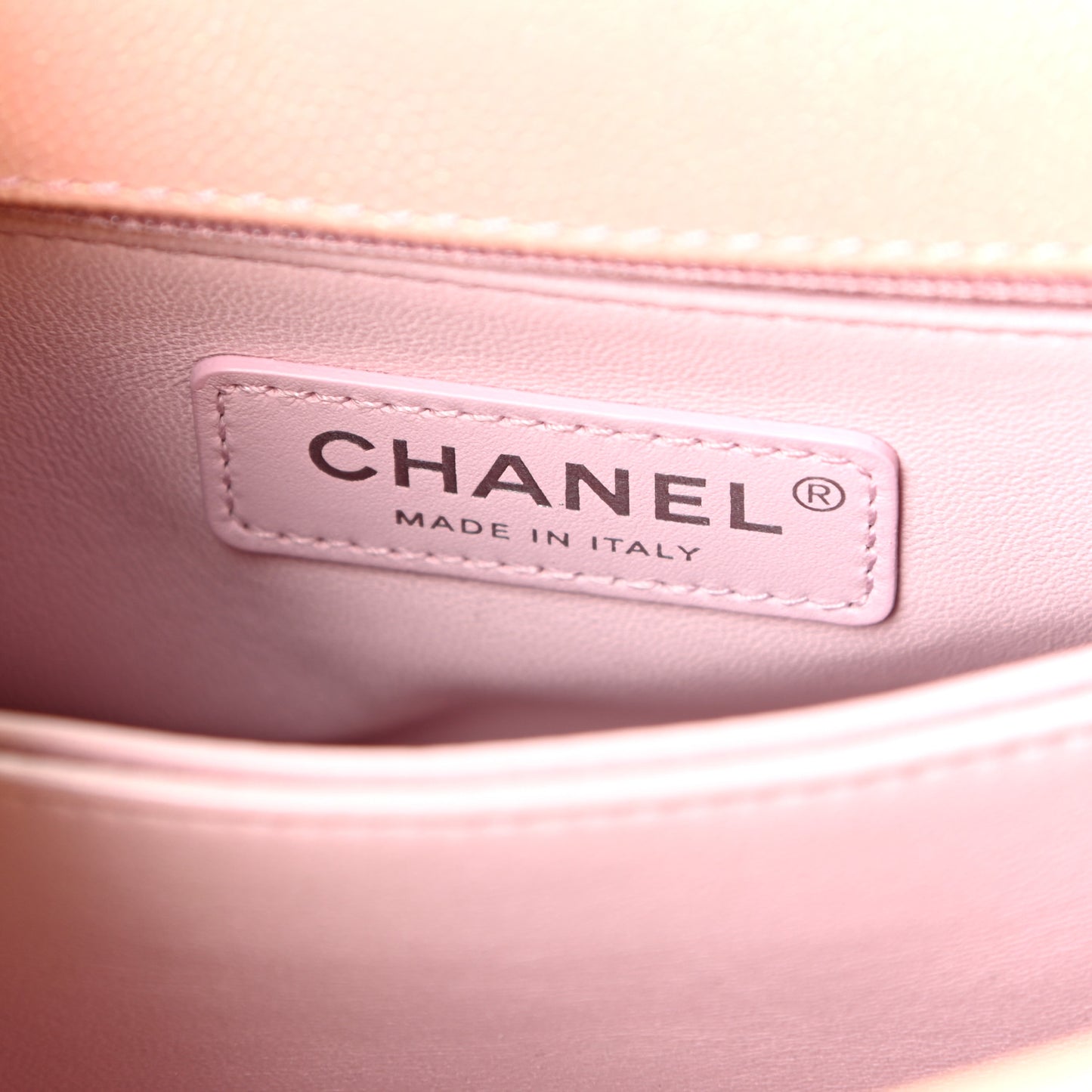 Iridescent Caviar Quilted Mini Coco Handle Flap Pink