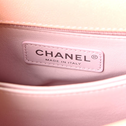 Chanel Iridescent Caviar Quilted Mini Coco Handle Flap Pink 6 of 9