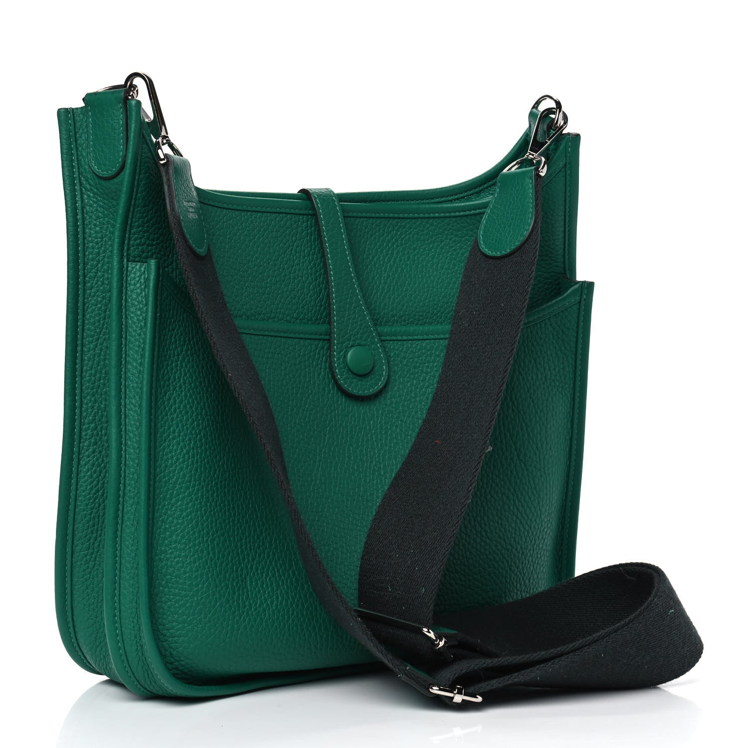 Hermes Taurillon Clemence Evelyne III PM Vert Vertigo Vert Fonce 2 of 4