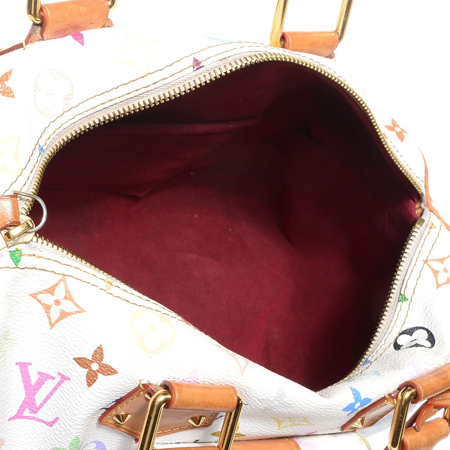 Louis Vuitton Monogram Multicolor Speedy 30 White 5 of 8