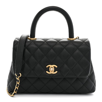 Chanel Caviar Quilted Mini Coco Handle Flap Black 1 of 10