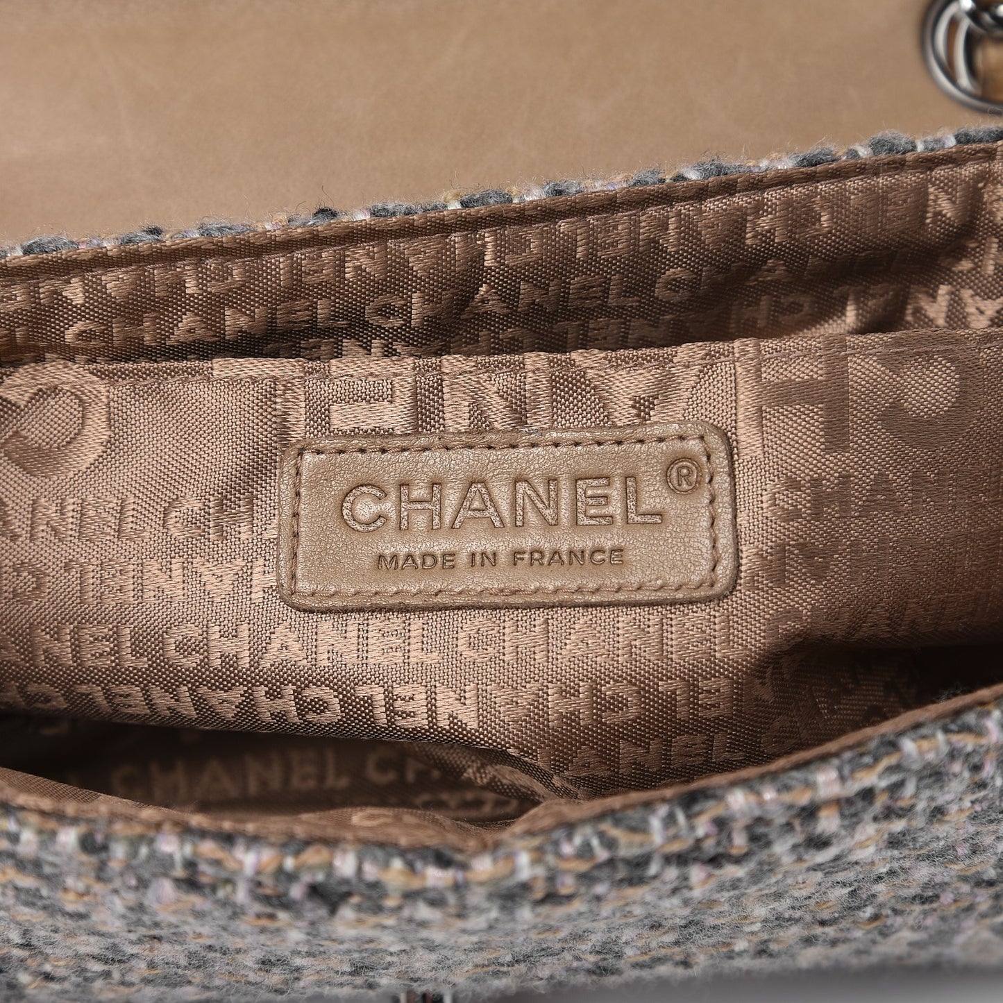 Tweed Small Fantasy Flap Grey
