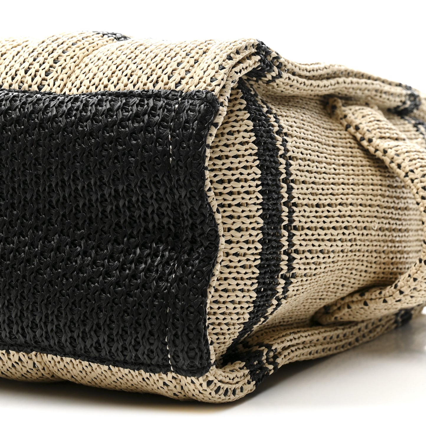 Straw Jacquard Medium The Traveler Tote Bag Natural