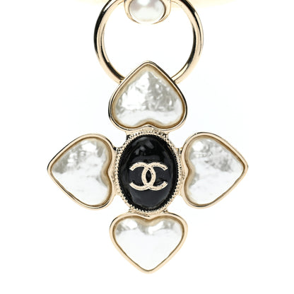 Chanel Lambskin Pearl Resin CC Choker Gold Black 4 of 7