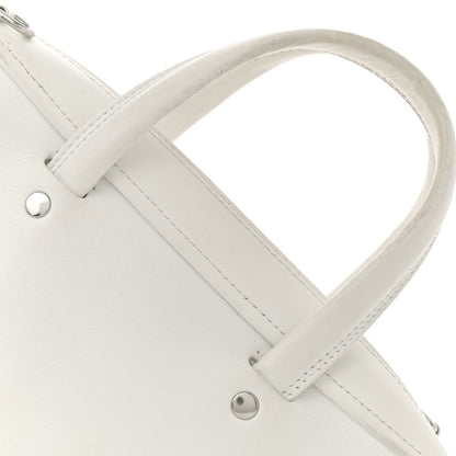 Balenciaga Calfskin XS Triangle Chain Duffle White 7 of 13