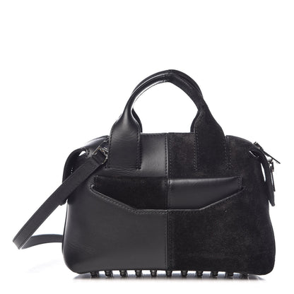 Alexander Wang Suede Calfskin Small Rogue Satchel Black Silver Hardware 1 of 9