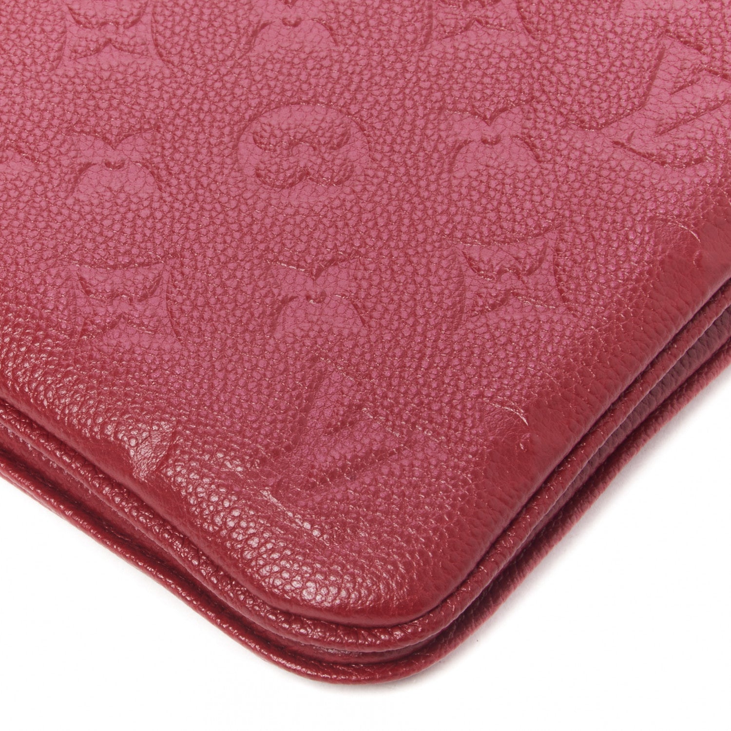 Louis Vuitton Empreinte Double Zip Pochette Cherry Berry 4 of 9