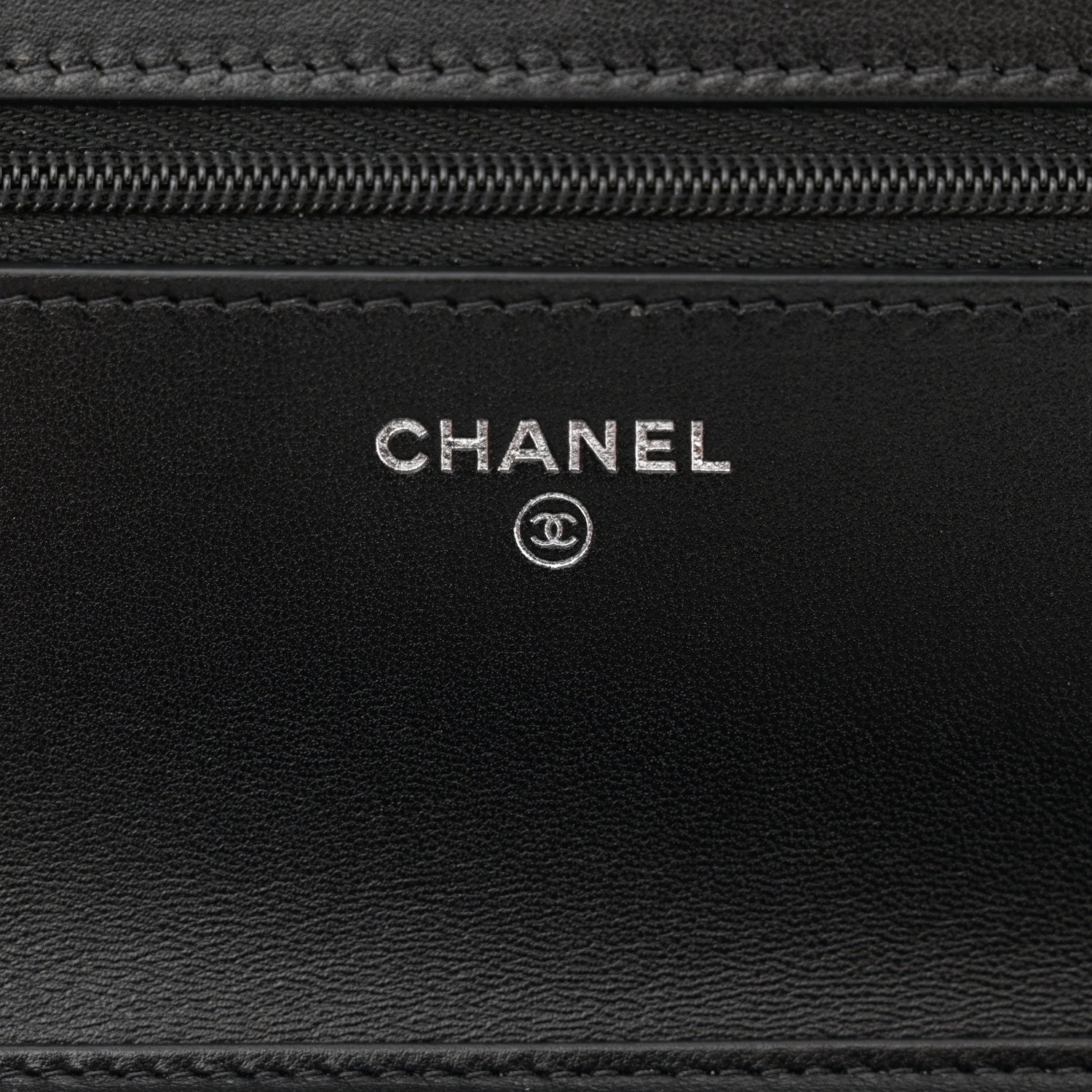 Chanel Lambskin Quilted Wallet On Chain WOC So Black 6 of 12