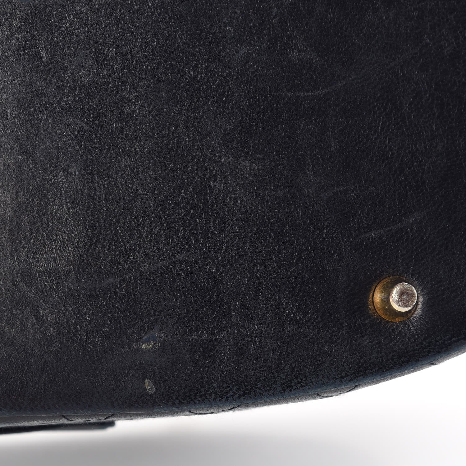 Chanel Lambskin Quilted Oval Vanity Train Case Navy 21 of 22