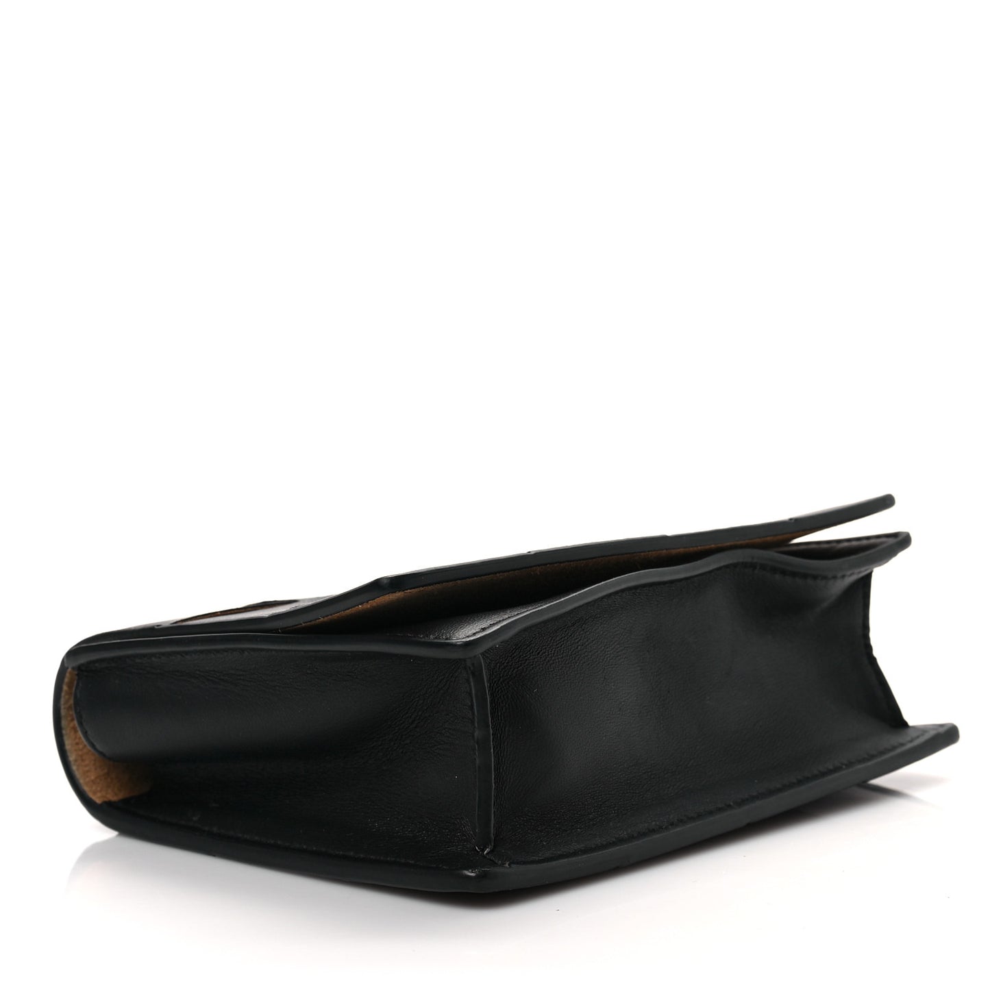 Lambskin Maxi Intrecciato Mini Cassette Crossbody Bag Black