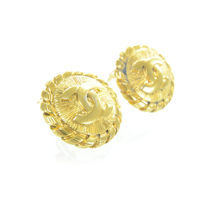 Chanel CC Clip On Earrings Gold 2 of 4