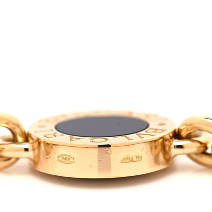 Bulgari 18K Yellow Gold Black Onyx BVLGARI BVLGARI Station Necklace 4 of 6