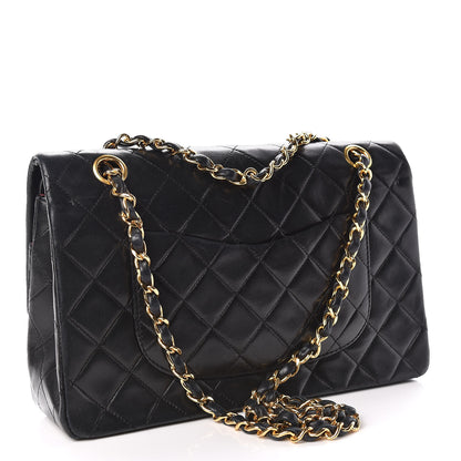 Chanel Lambskin Quilted Medium Double Flap Black 3 of 14