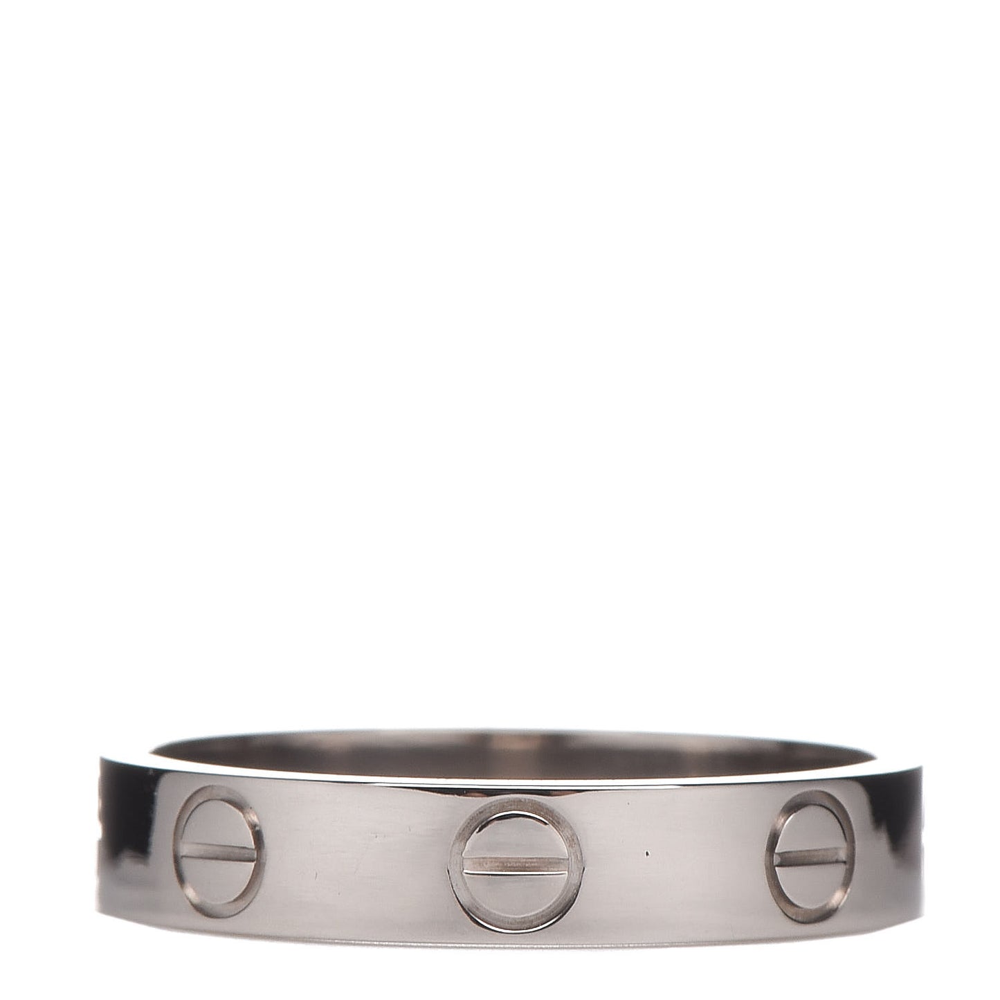 18K White Gold 3.5mm LOVE Wedding Band Ring 51 5.75