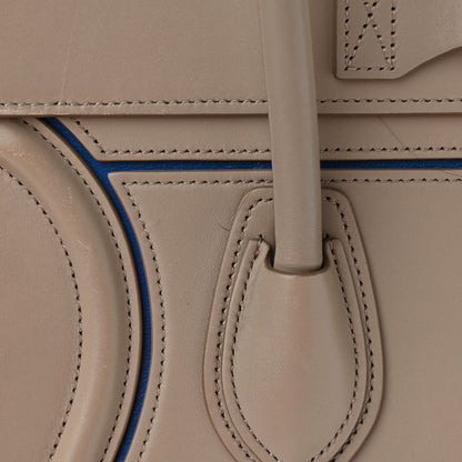 Celine Smooth Calfskin Interstice Micro Luggage Light Taupe 9 of 14