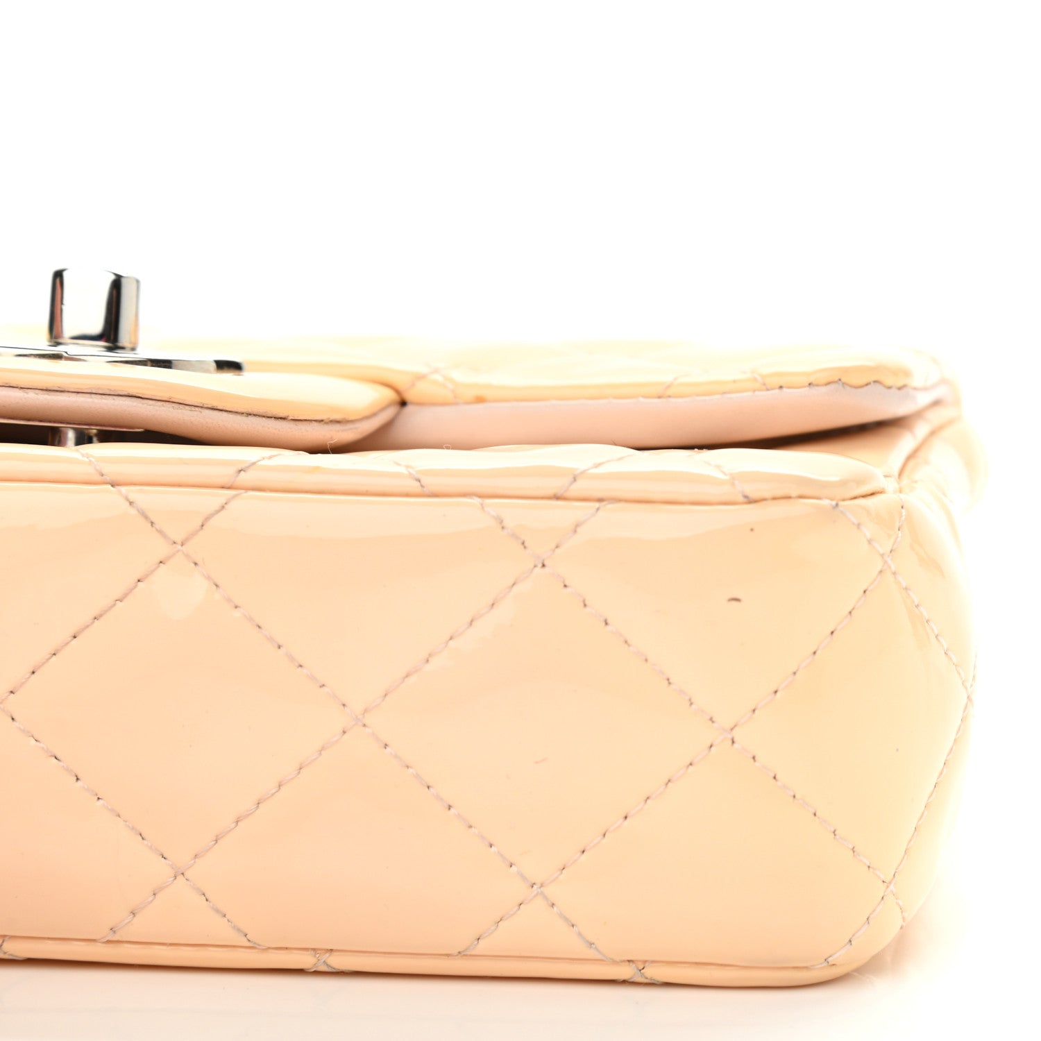 Chanel Patent Calfskin Quilted Extra Mini Flap Pink 9 of 14