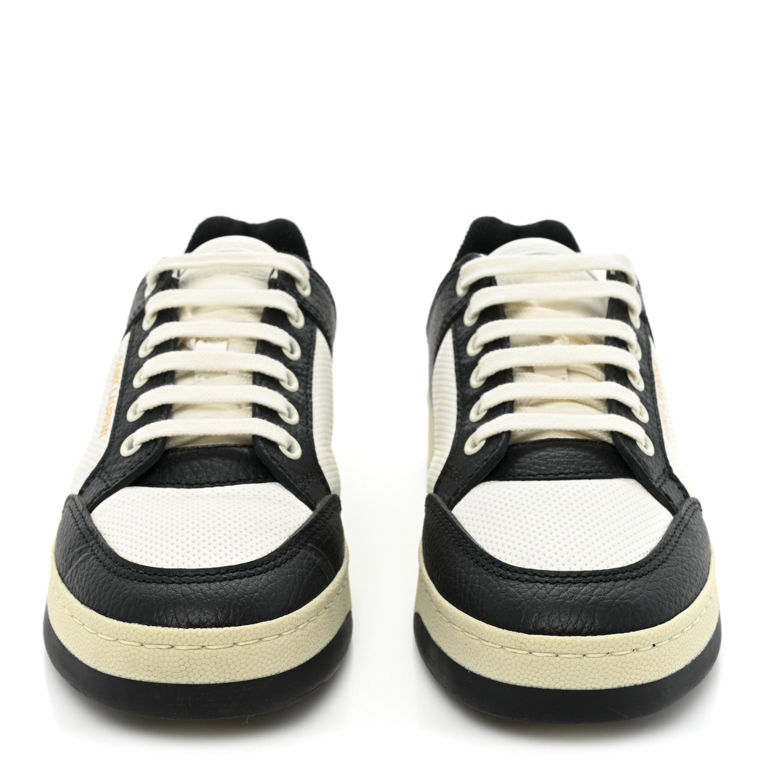 Saint Laurent Calfskin Perforated Womens Sneakers 37 White 2 of 9