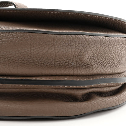 Delvaux Crispy Calfskin Le Mutin MM Saddle Bag Taupe 9 of 9