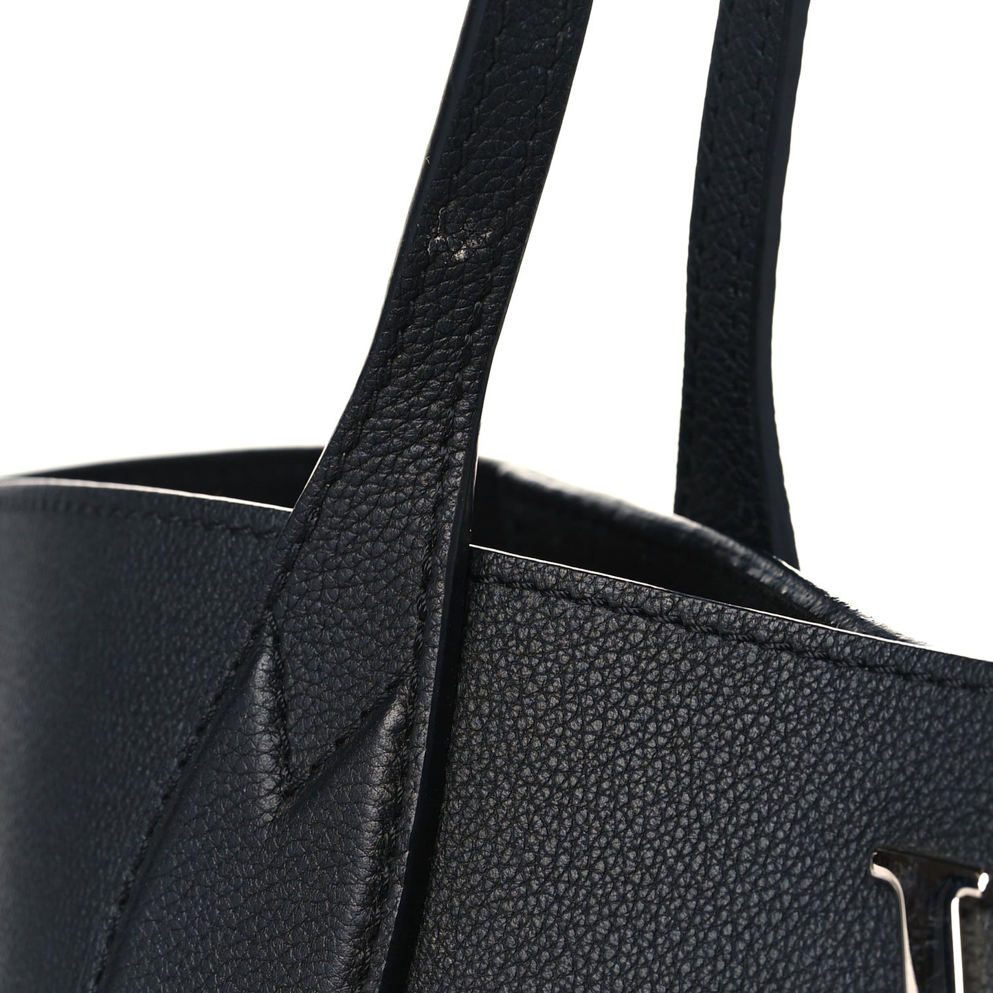 Calfskin Lockme Cabas Black