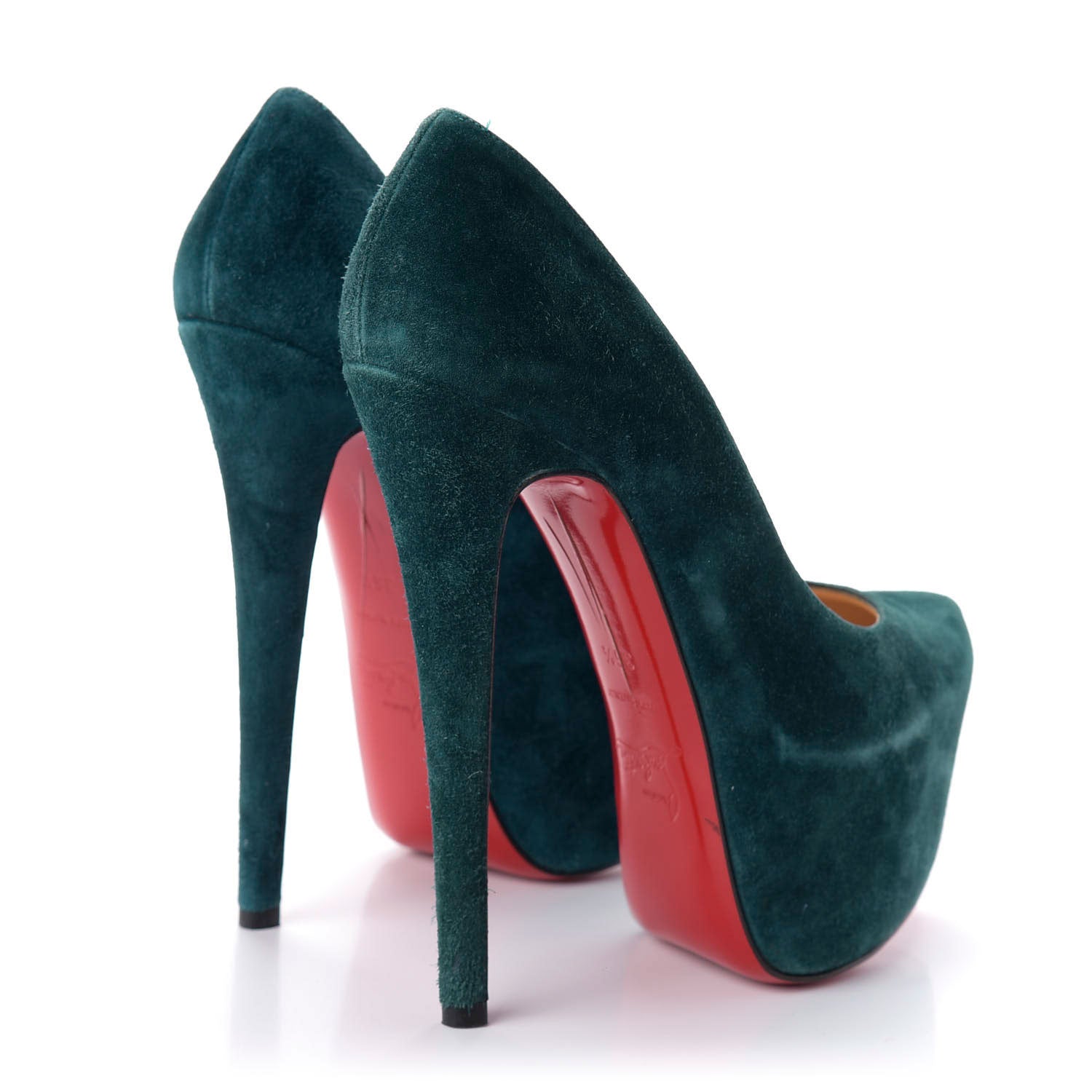 Christian Louboutin Suede Daffodile 160 Pumps 36.5 Blue Khol 4 of 8