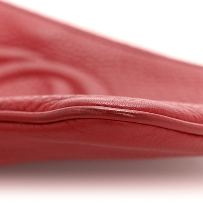 Gucci Pebbled Calfskin Soho Wristlet Vibrant Red 10 of 10