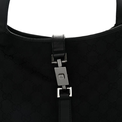 Gucci Monogram Small Jackie O Hobo Black 9 of 11