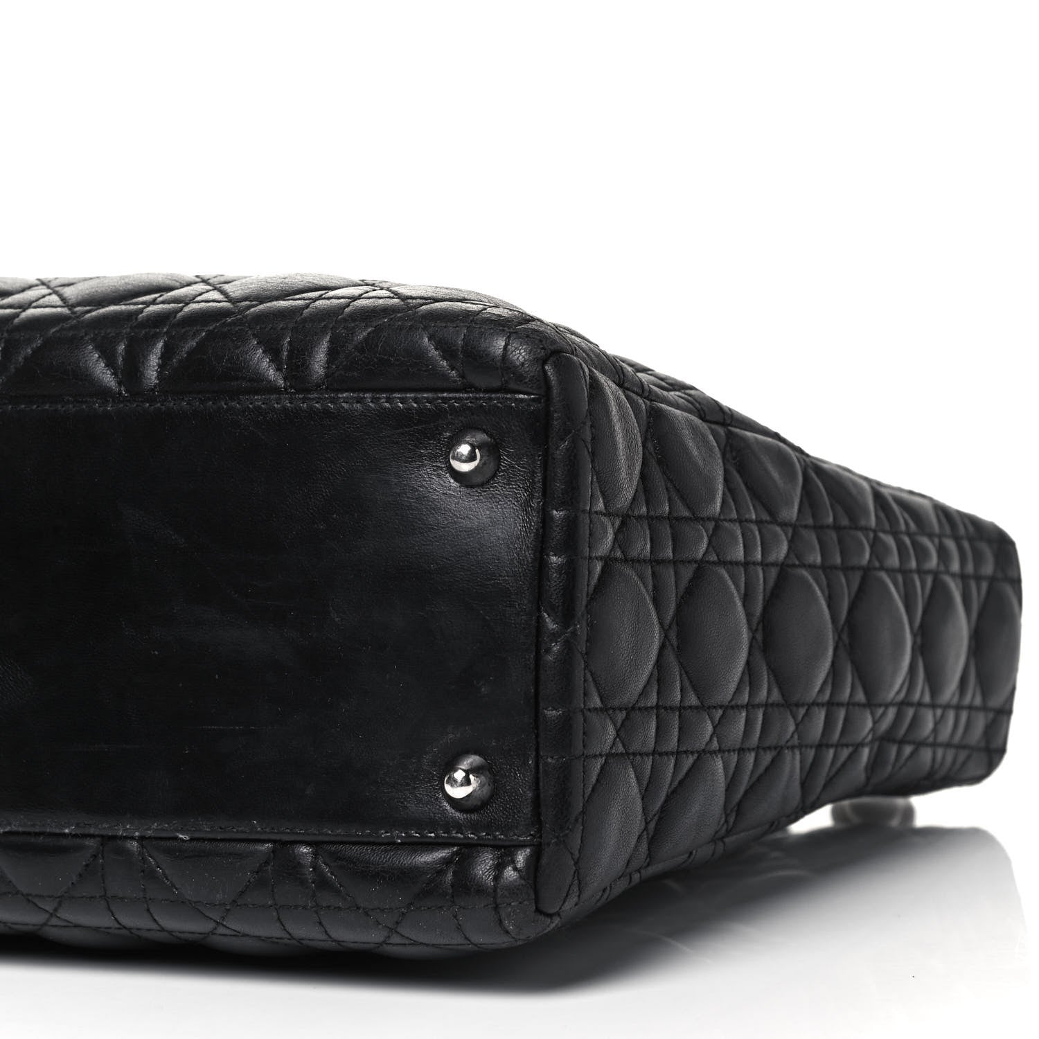 Christian Dior Lambskin Cannage Large Lady Dior Black 10 of 10