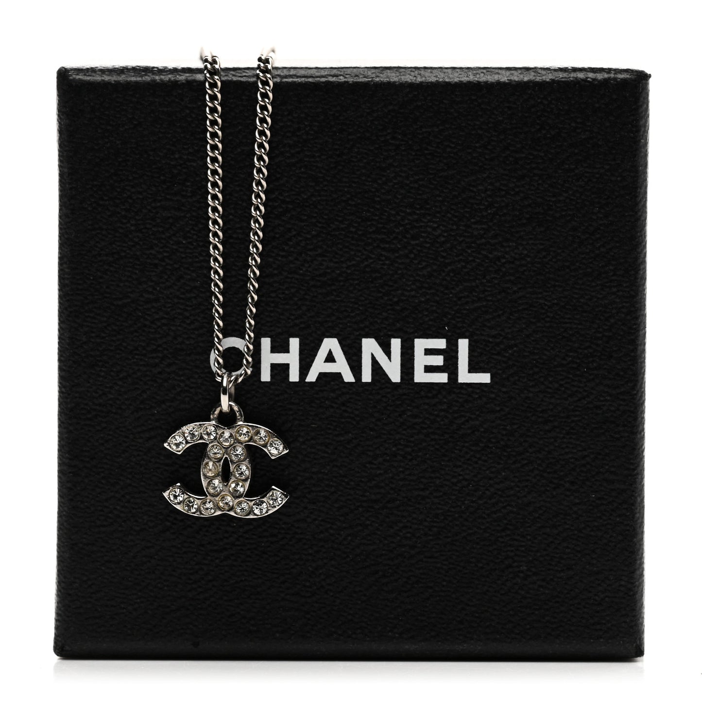 Crystal Timeless CC Necklace Silver
