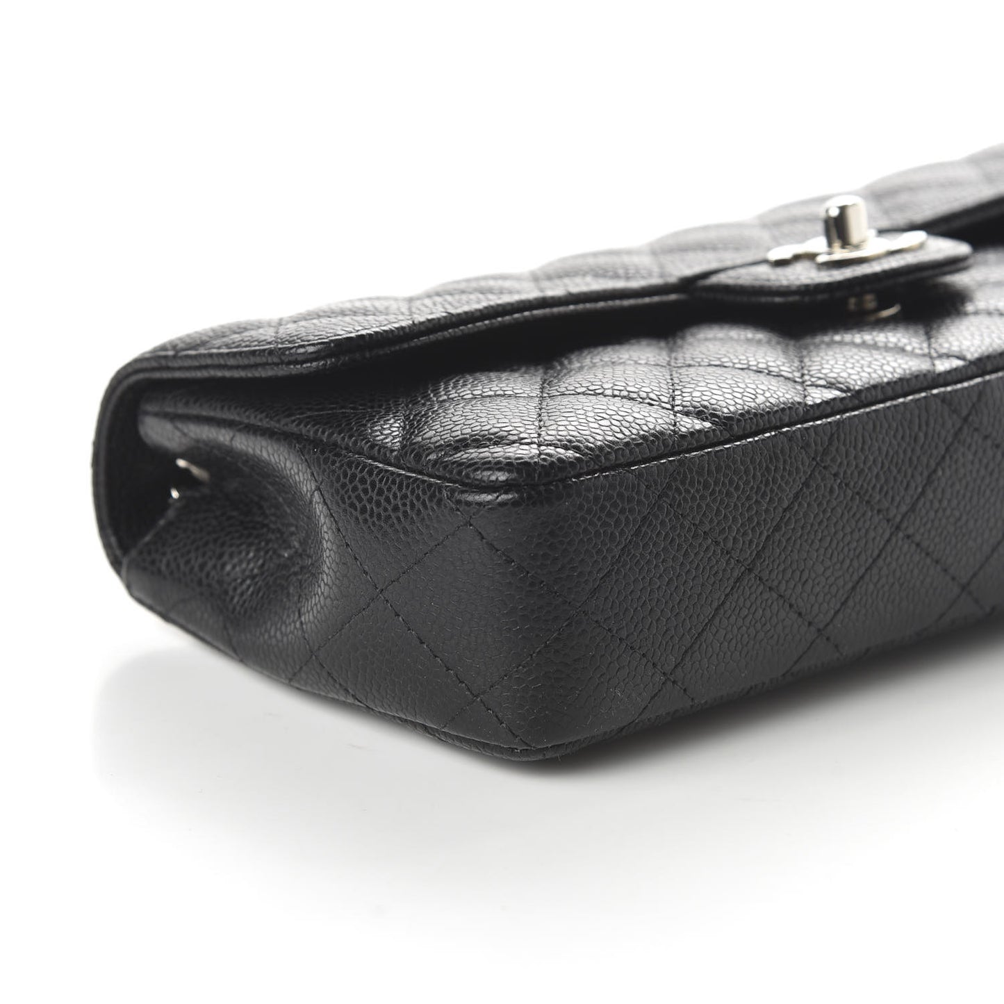 Caviar Quilted East West Flap Black