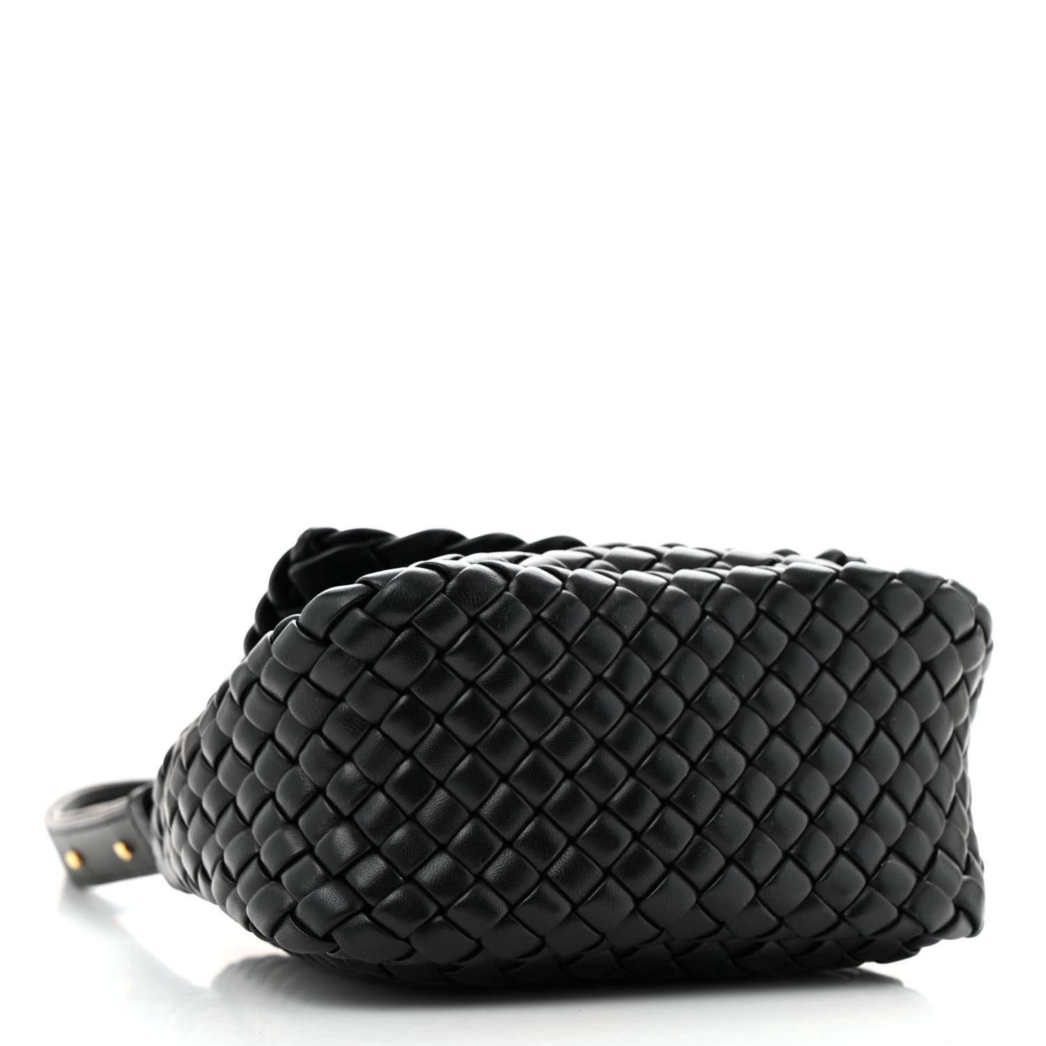 Bottega Veneta Nappa Intrecciato Mini Cobble Shoulder Bag Black 4 of 11