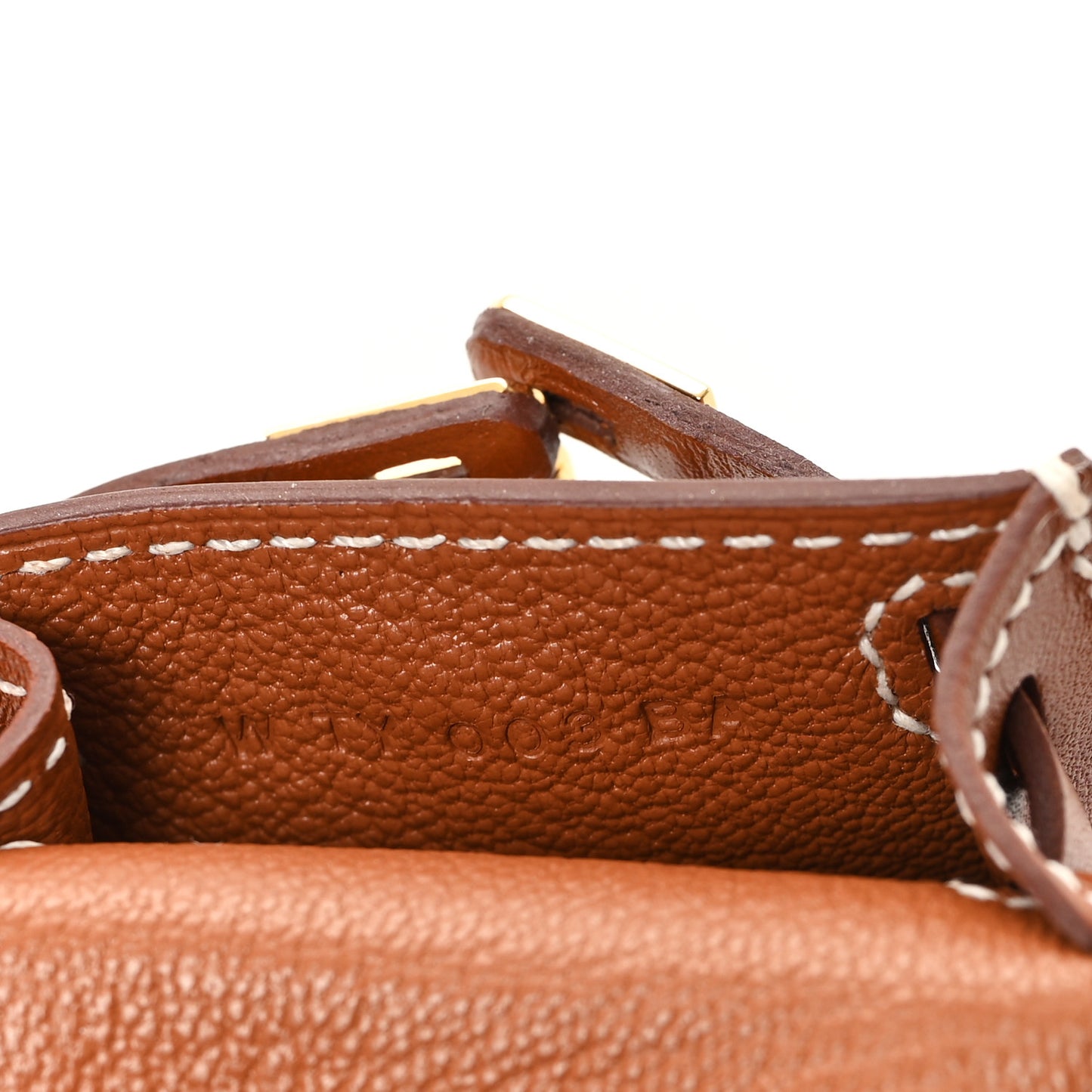 Tadelakt Mini Kelly Twilly Bag Charm Fauve