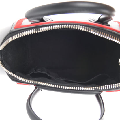 Givenchy Calfskin Small Embroidered Frame Antigona Black Red 5 of 11