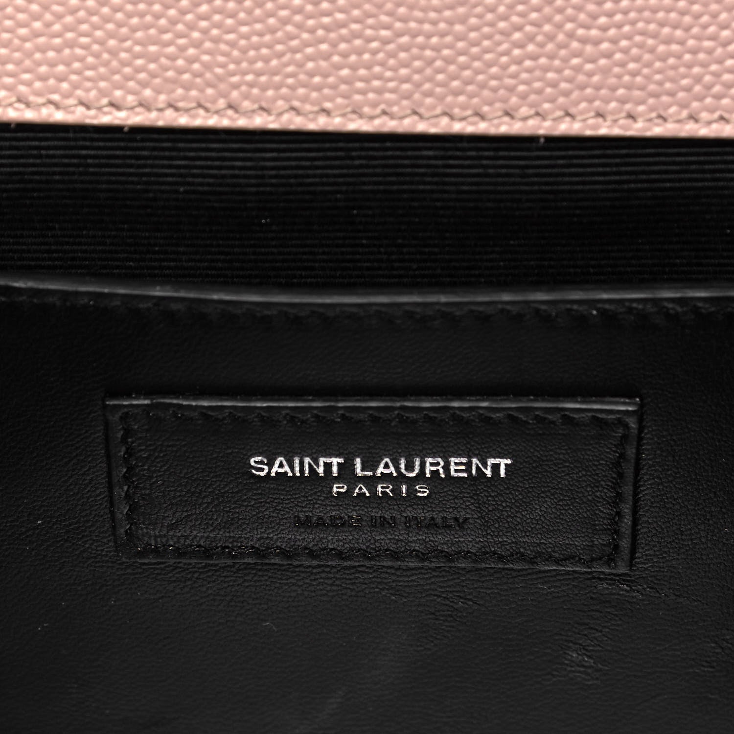 Saint Laurent Grain De Poudre Textured Mixed Matelasse Medium Triquilt Monogram Satchel Marble Pink 6 of 9