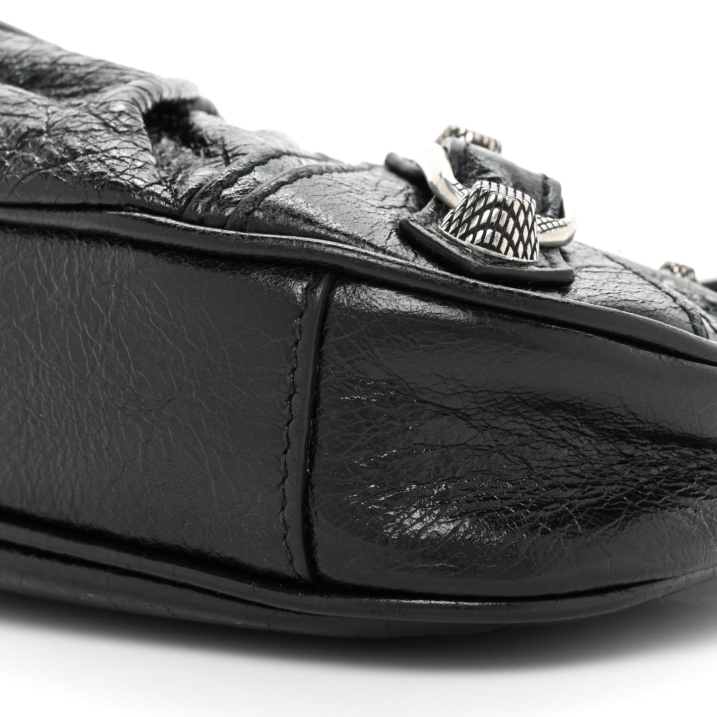 Agneau Arena Le Cagole Mini Purse With Chain Black