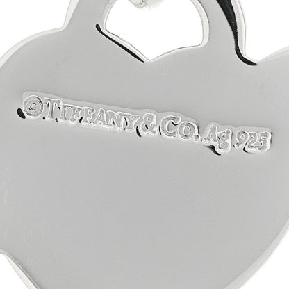 Tiffany Sterling Silver Enamel Return To Tiffany Heart Ribbon Charm Blue 2 of 3