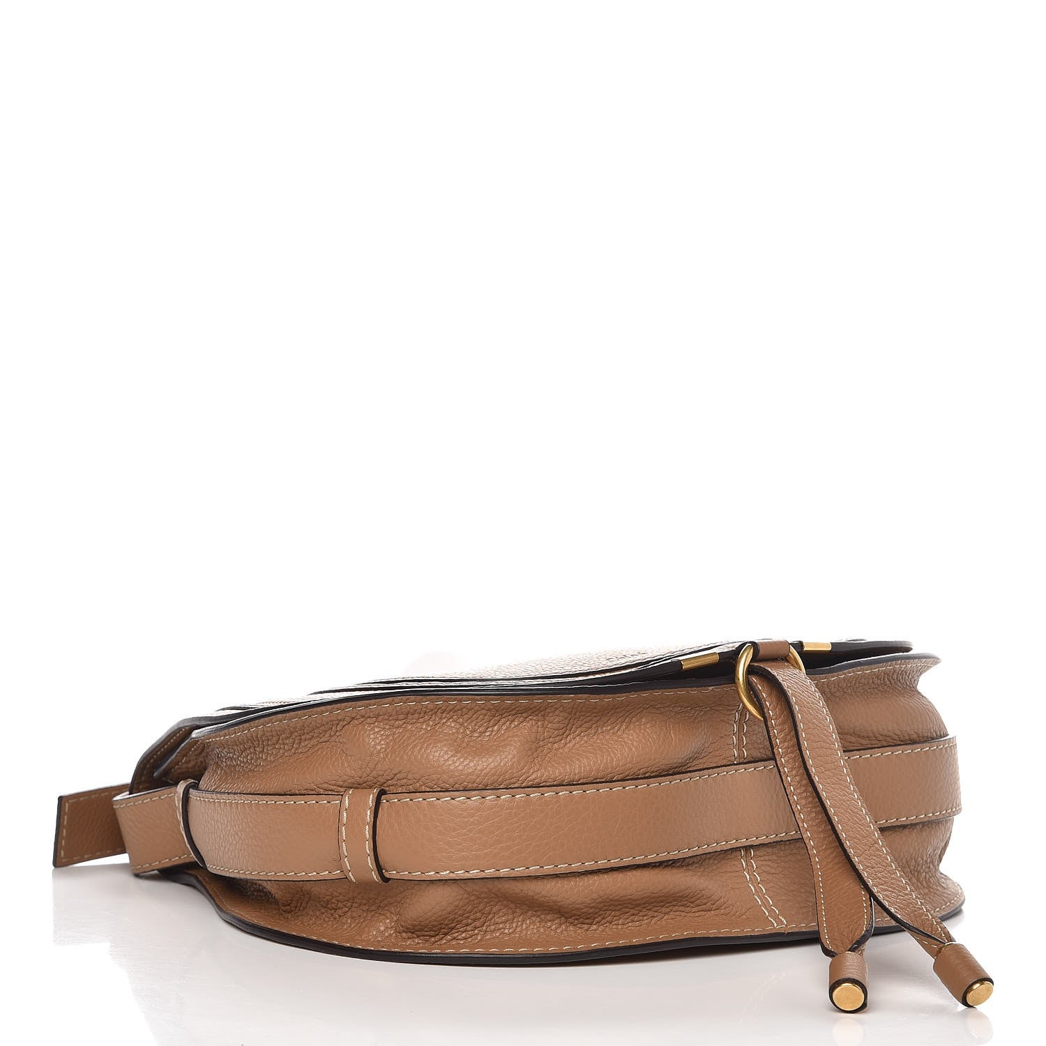 Chloe Calfskin Medium Marcie Round Crossbody Bag Nut 4 of 10