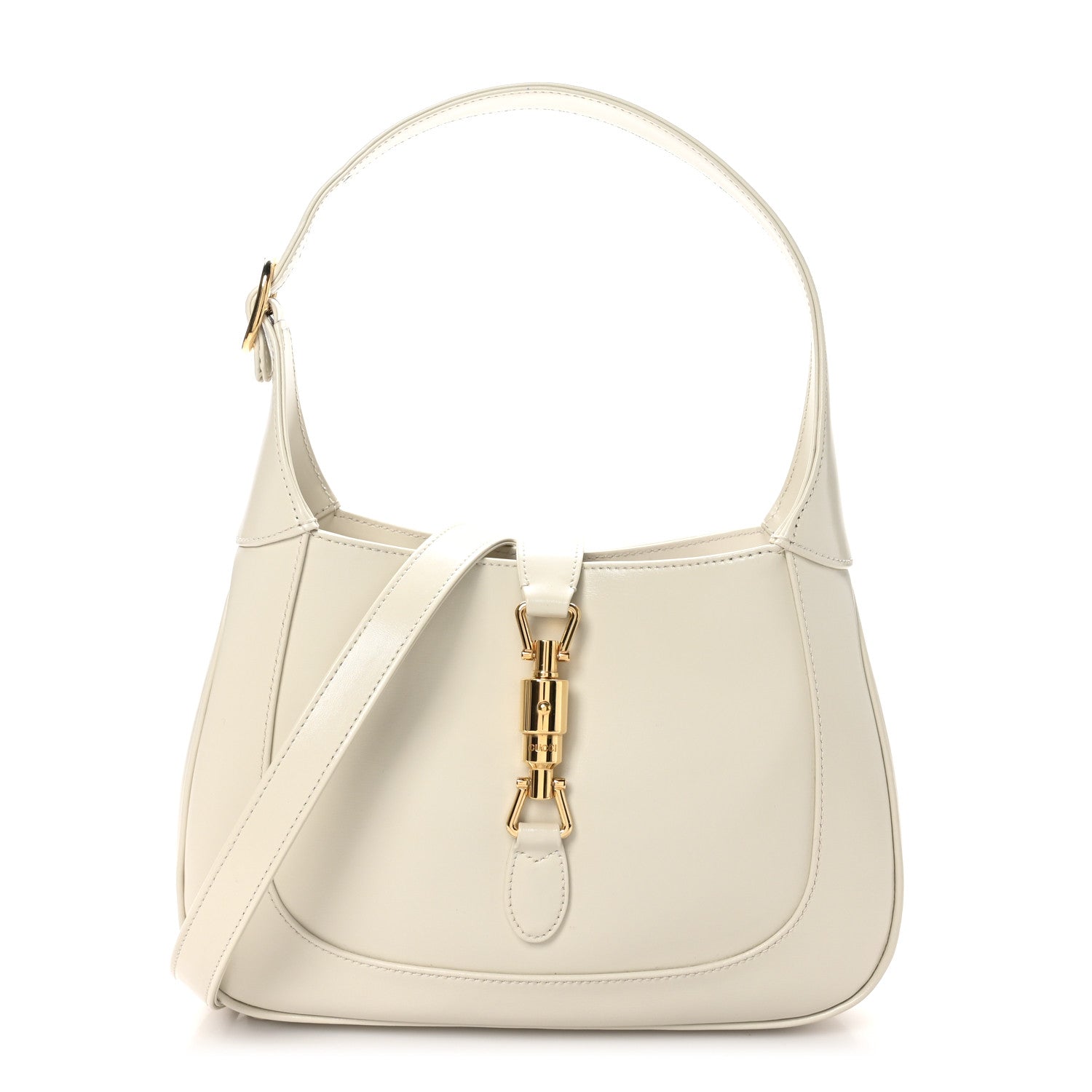 Gucci Boarded Dyana Lux Calfskin Small Jackie 1961 Hobo Mystic White 1 of 10