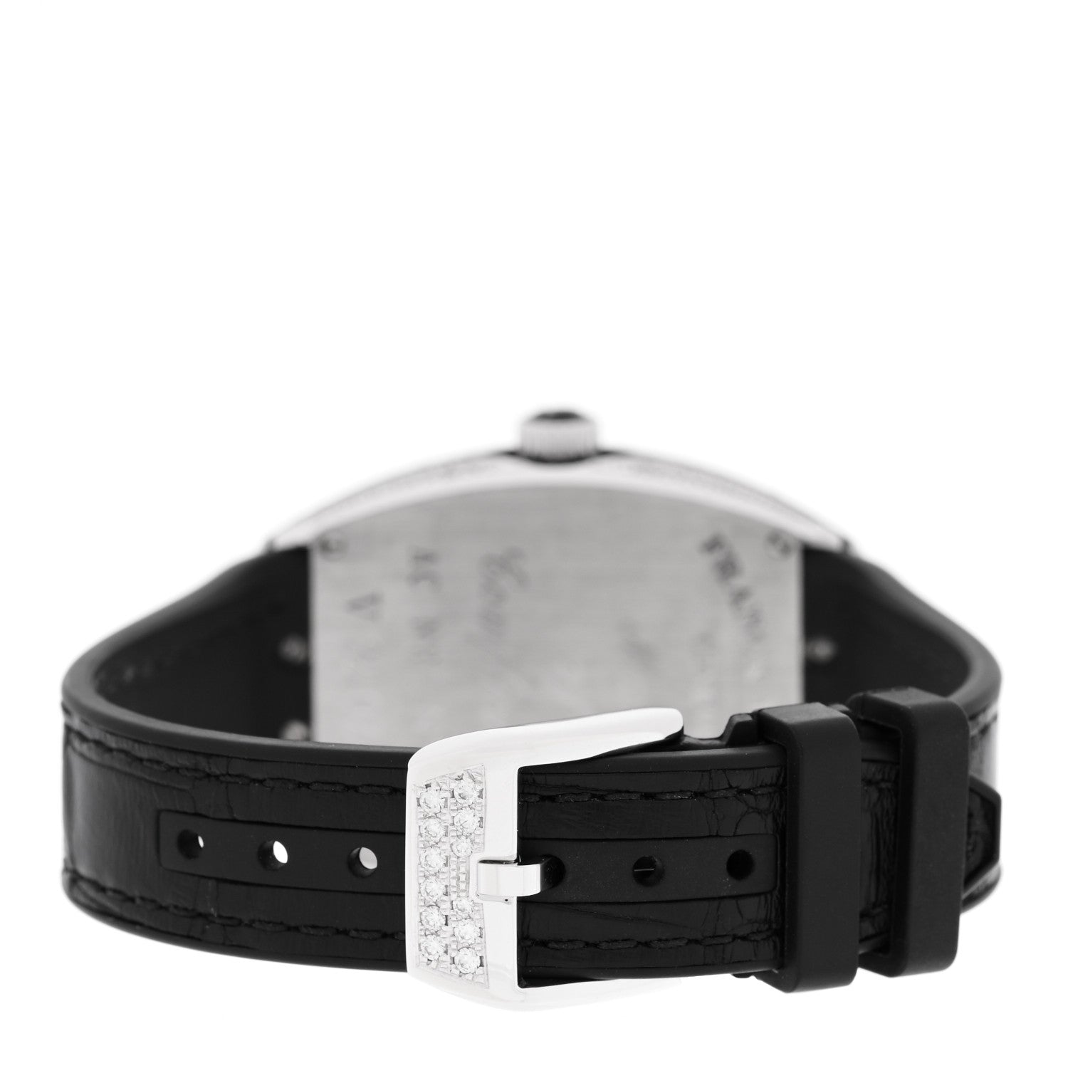 Franck Muller Stainless Steel Alligator Diamond Pave Bezel 32mm Vanguard Quartz Watch V32QZDACNR 3 of 5