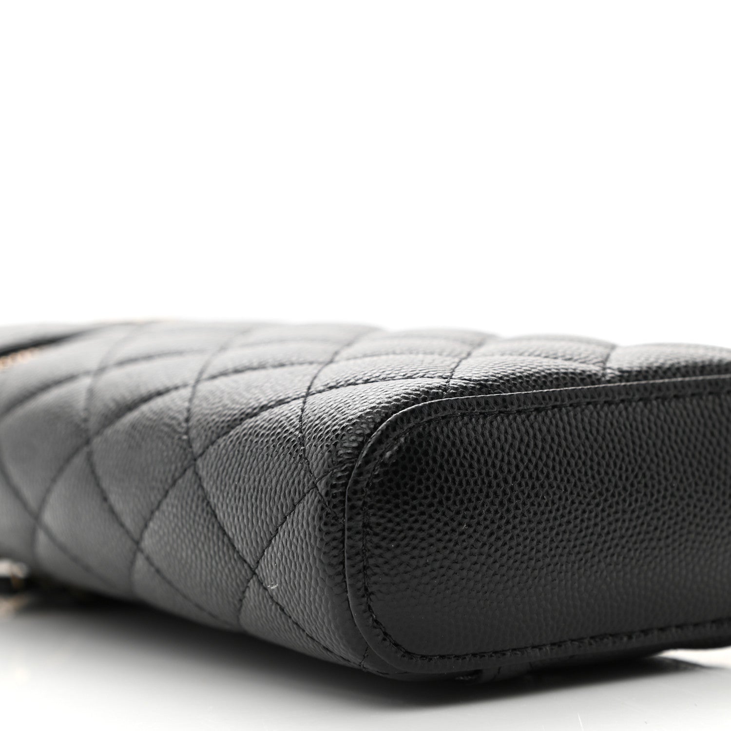 Chanel Caviar Quilted Phone Holder With Chain Black 8 of 10