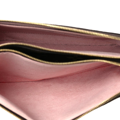 Louis Vuitton Monogram 2020 Christmas Animation Big Wheel Double Zip Pochette Rose Ballerine 5 of 7