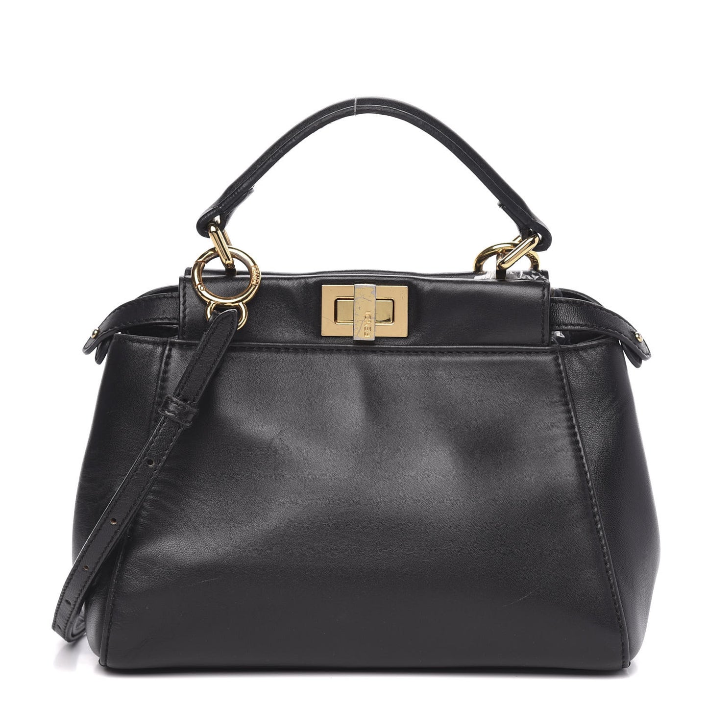 Nappa Mini Peekaboo Iconic Satchel Black