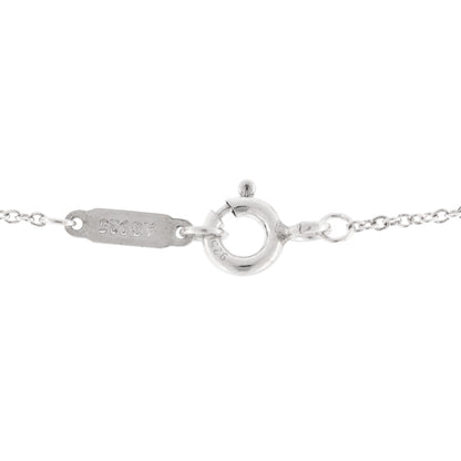 Tiffany Sterling Silver Diamond Small Daisy Key Pendant Necklace 5 of 7
