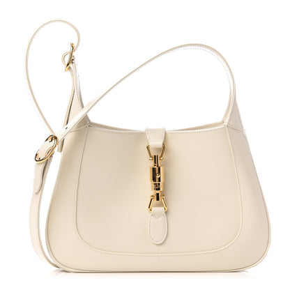 Gucci Boarded Dyana Lux Calfskin Small Jackie 1961 Hobo Mystic White 1 of 10