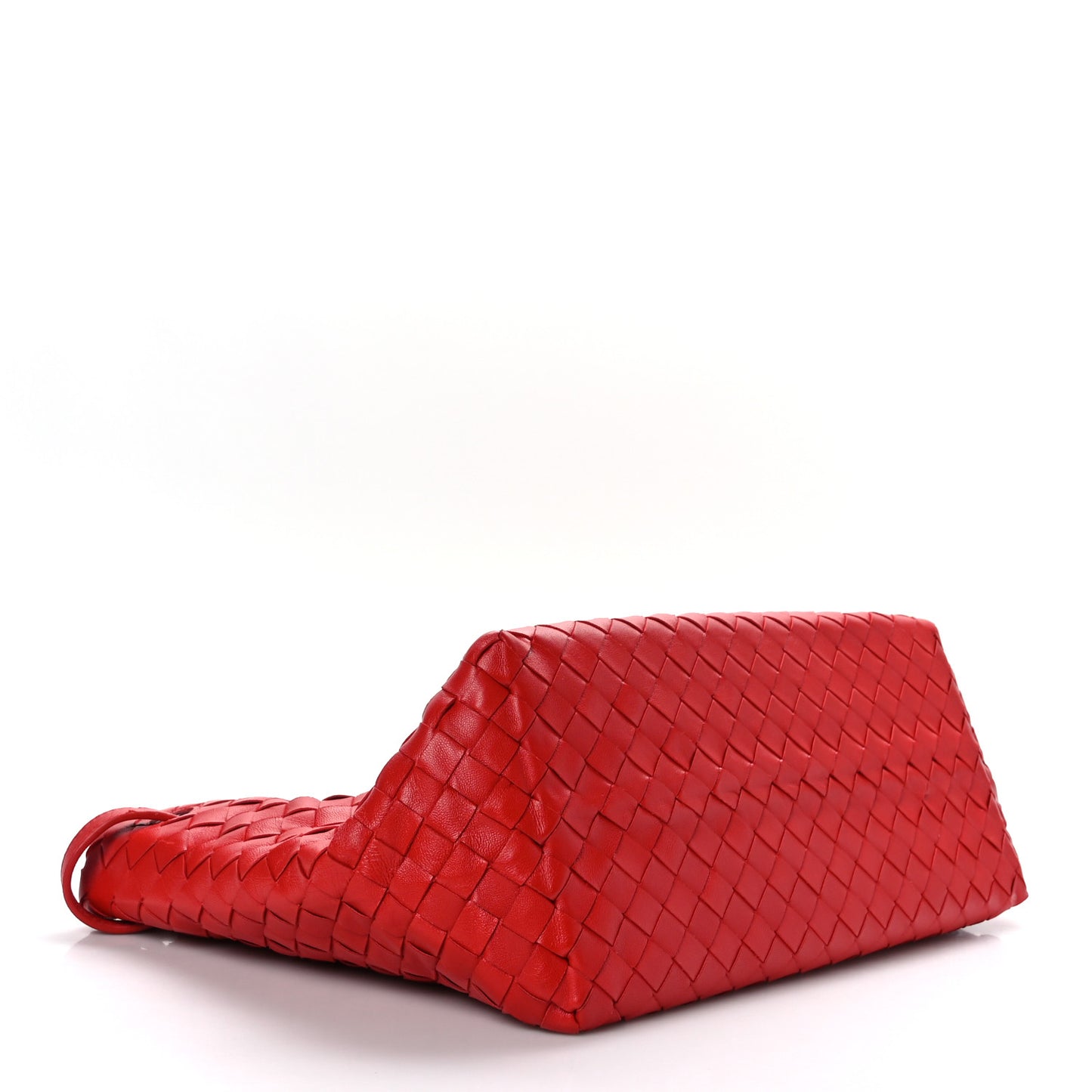 Nappa Intrecciato Garda Tote Red